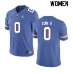 Women's Florida Gators #0 Trey Dean III NCAA Nike Royal Authentic Stitched College Football Jersey WUR4662TJ